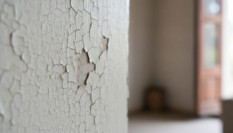 peinture craquelée après séchage