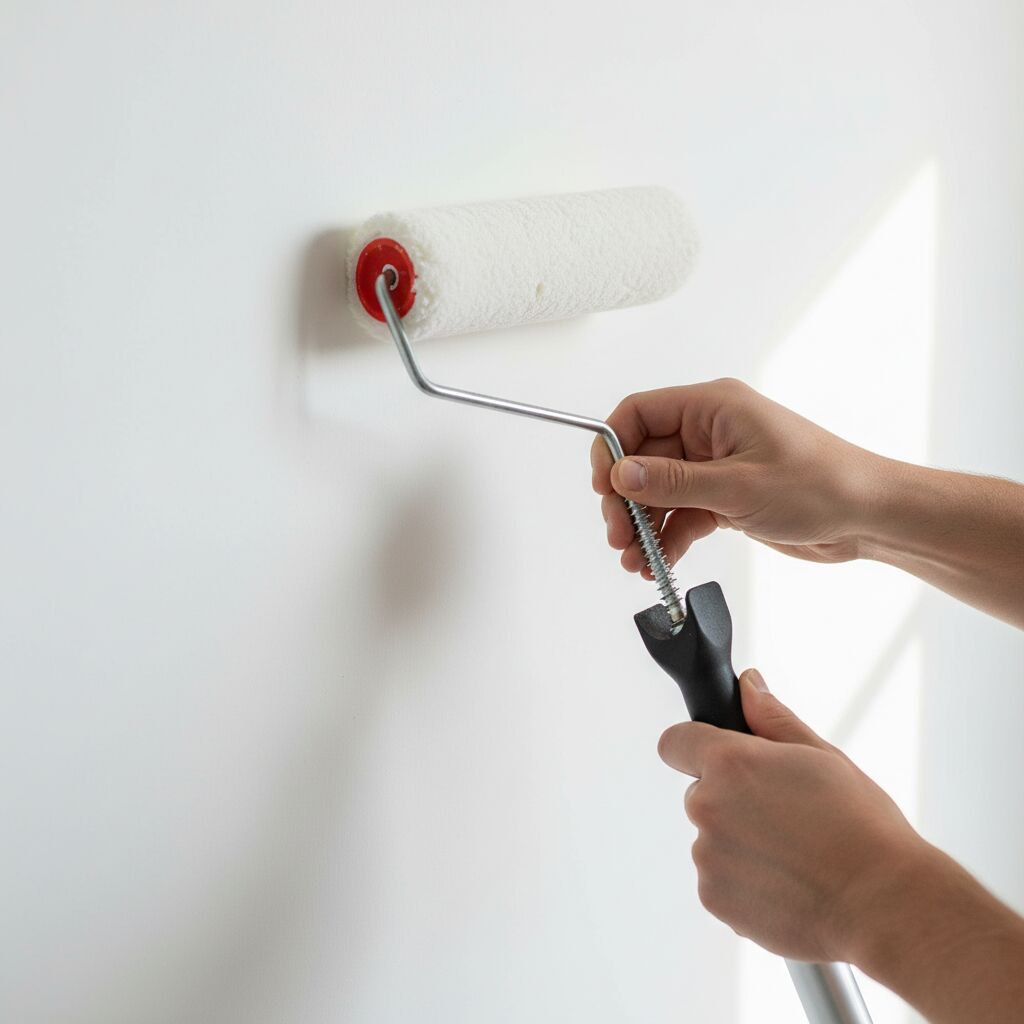 comment mettre un rouleau de peinture sur un manche