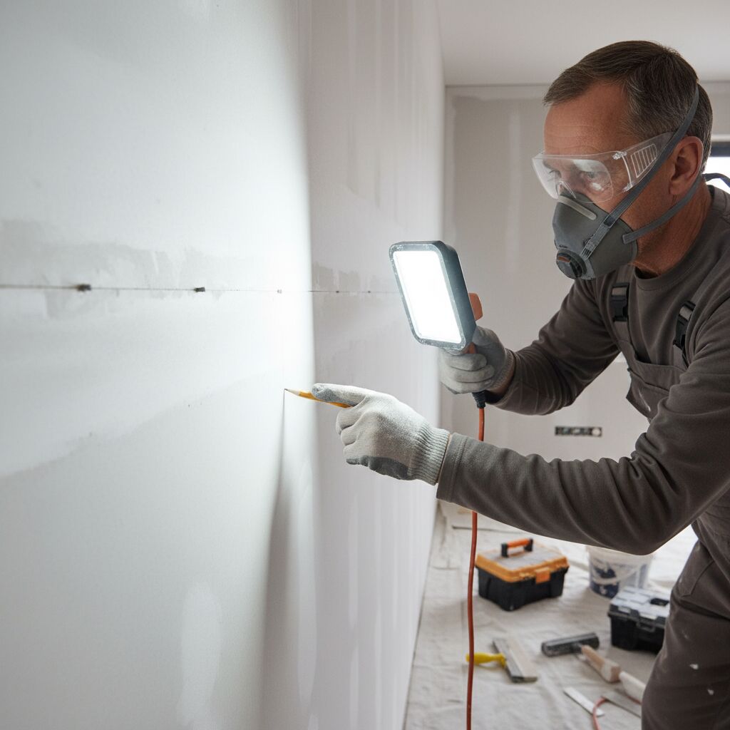 pourquoi on voit les bandes de placo après peinture