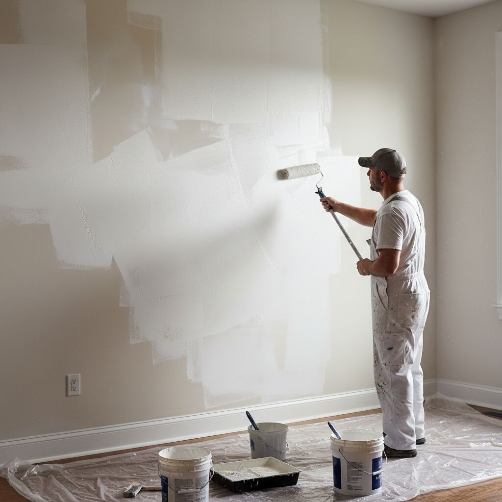 rattraper trace de rouleau peinture