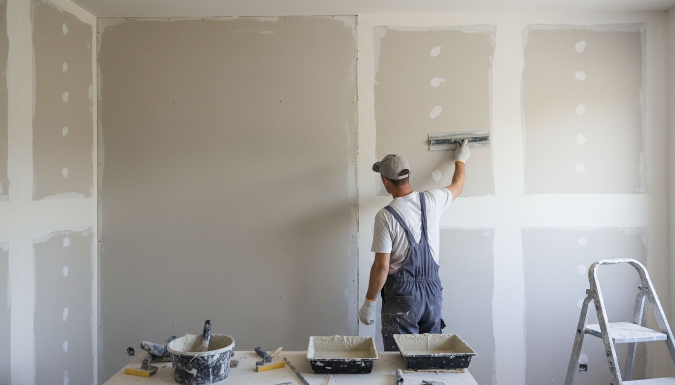 enduit sur placo avant peinture