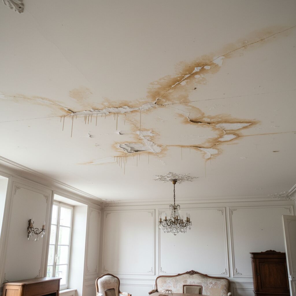 comment rattraper des traces de peinture au plafond