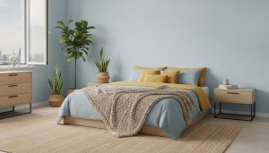 Quelles sont les deux couleurs qui s'harmonisent le mieux dans une chambre ?