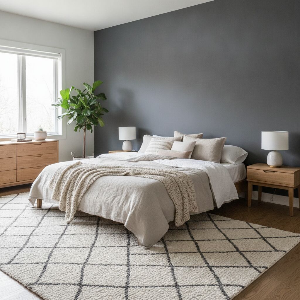 Où mettre la couleur la plus foncée dans une chambre ?